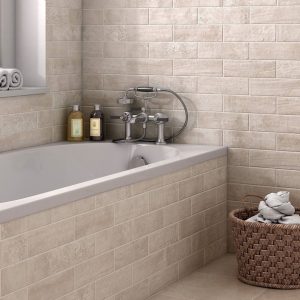 Aspen Beige Azulejos Pequeños 7.5x22.5 Mate para Baño y Cocinae Aspen Beige