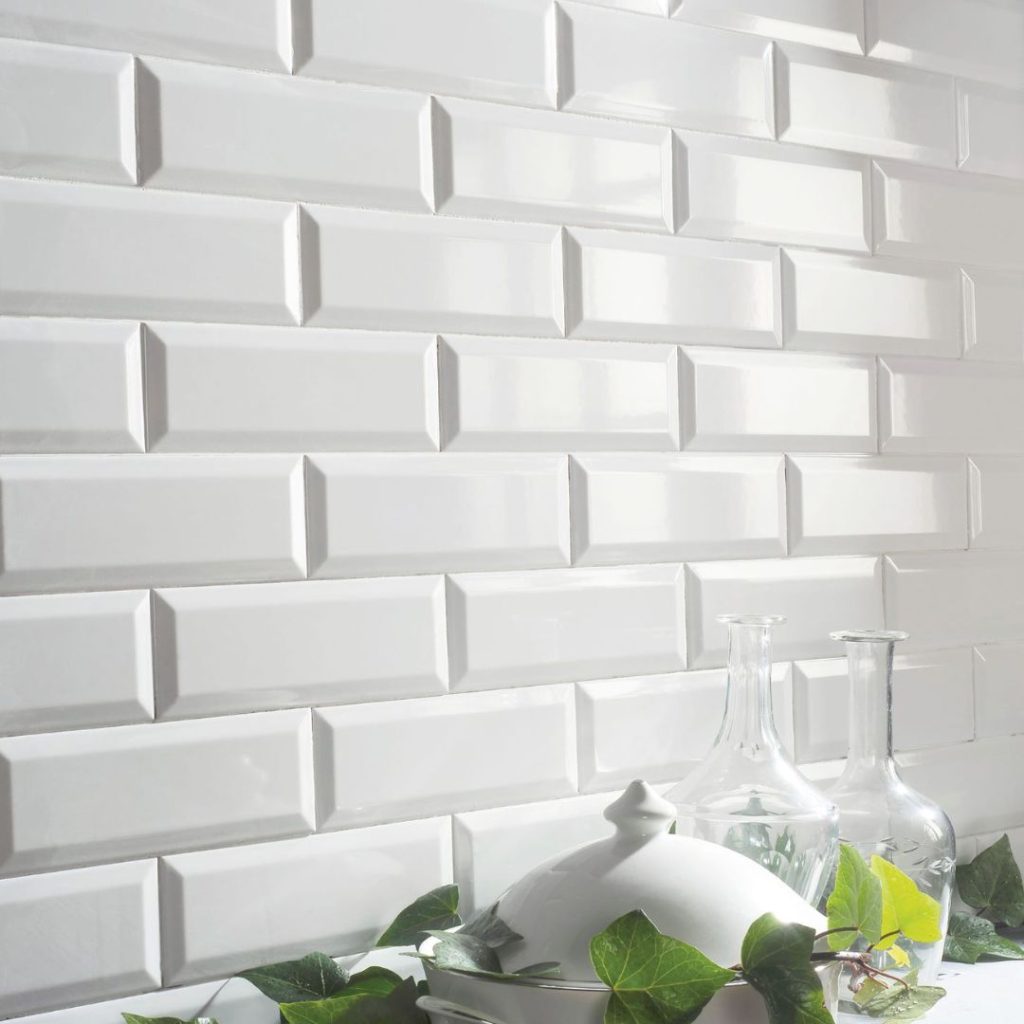 azulejos cocina blanco brillo