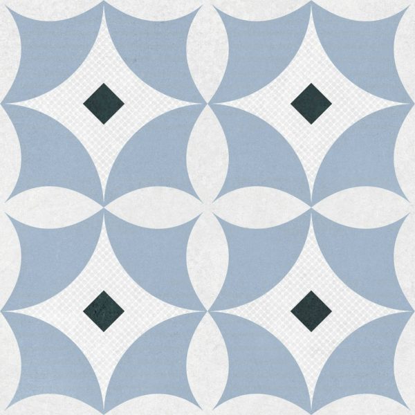 azulejos hidraulicos azules