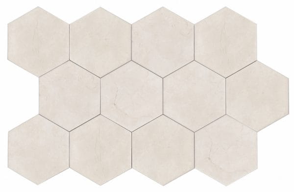 Azulejos Hexagonales Porcelánico Arizona Beige 14x16 Mate | Pavimento y Revestimiento