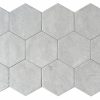 Azulejos Hexagonales Porcelánico Arizona Grey 14x16 Mate