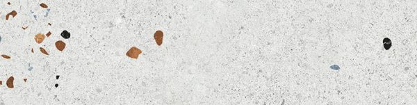 Terrazo-Grey Baño 7.5x30 Mate con Azulejos Terrazo Pasta Blanca