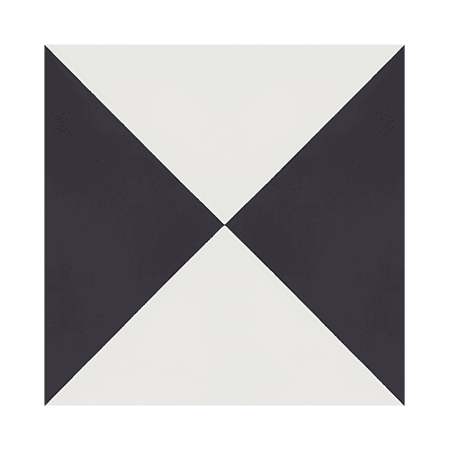 Baldosa Hidráulica Artesanal Negra 20x20 | Suelo para Bares