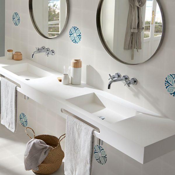 Baldosa de cemento artesanal