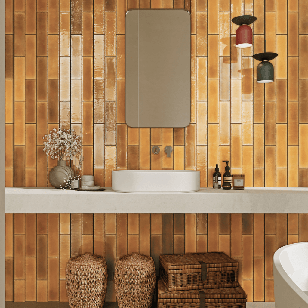 Azulejos metro cocina 7,5x30 pasta blanca