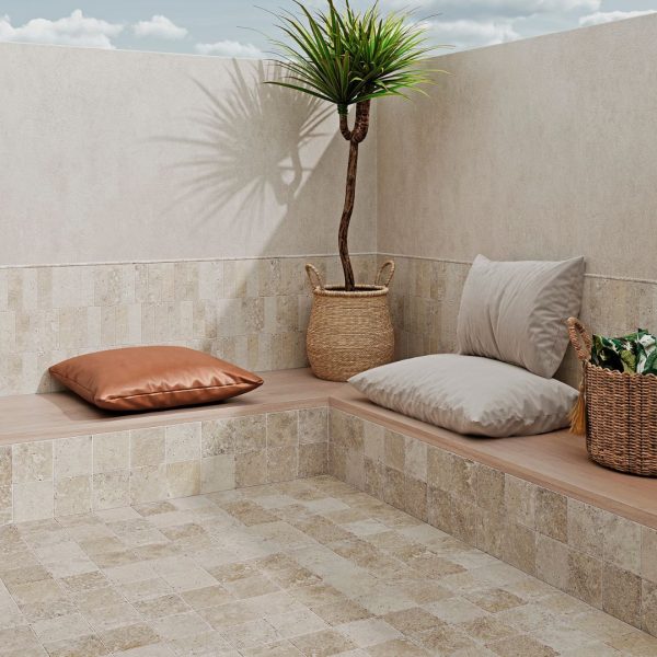 azulejo 12x12 efecto piedra beige