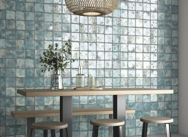 Azulejo Porcelánico verde 12x12 Rectangular