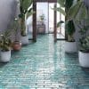 Azulejo Porcelánico verde 12x12 Rectangular